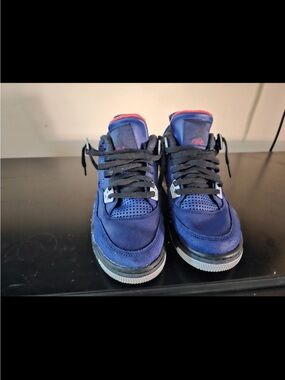 Nike Kids Dark Blue High-Top Sneakers Youth Air Jordan's size 7Y
